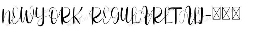 NEWYORK REGULARLTALI字体转换